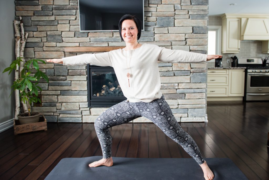Andrea Parker Yoga Pose Warrior One
