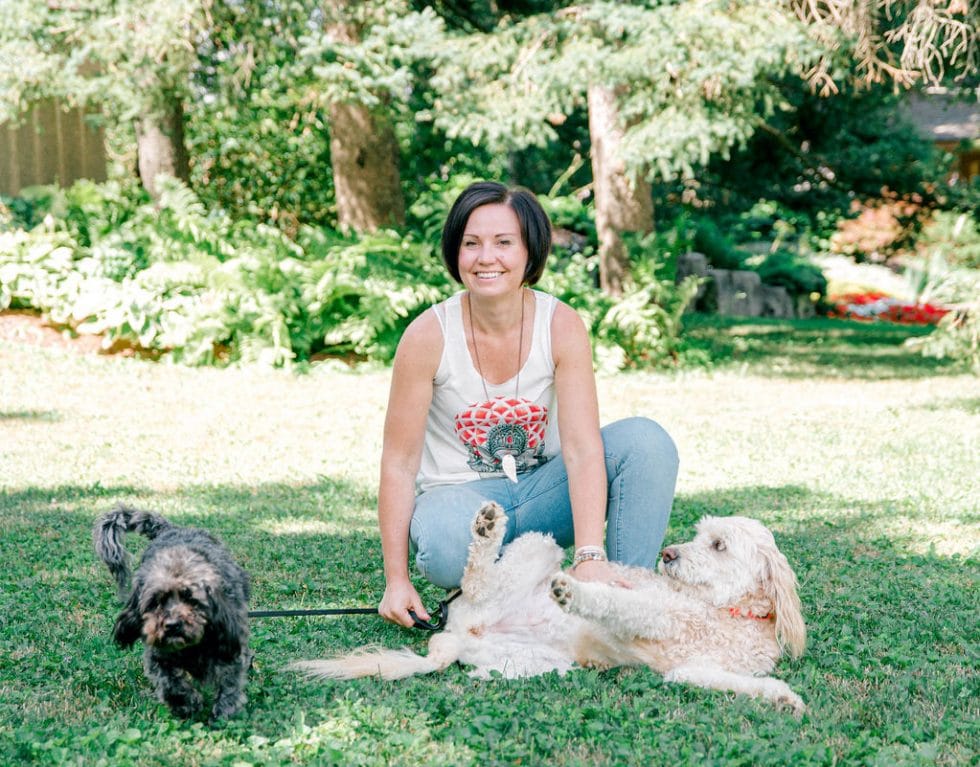 Andrea With Dogs